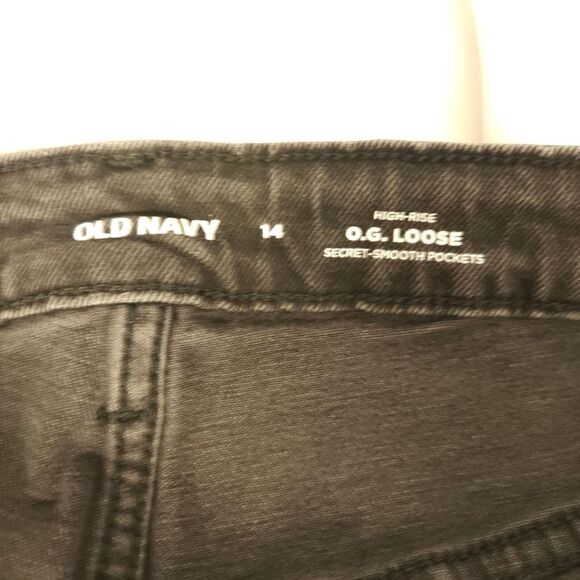 NWT Old Navy Womens 14 36x30 Gray High-Rise OG Loose Secret Smooth Pockets Jeans - Picture 4 of 8